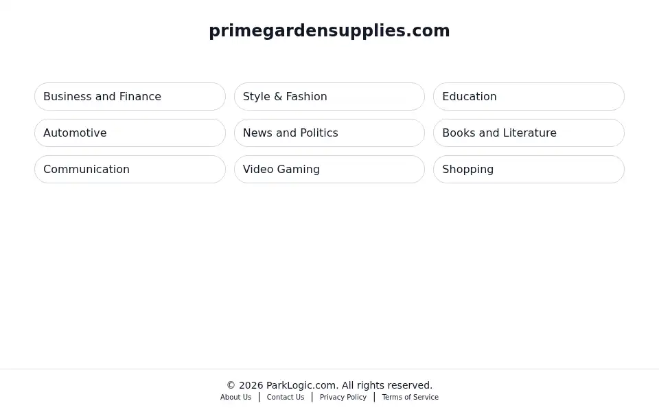 Screenshot of primegardensupplies.com