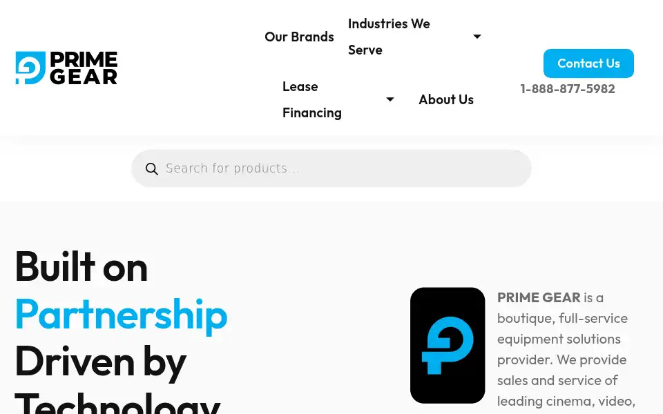 Screenshot of primegear.ca