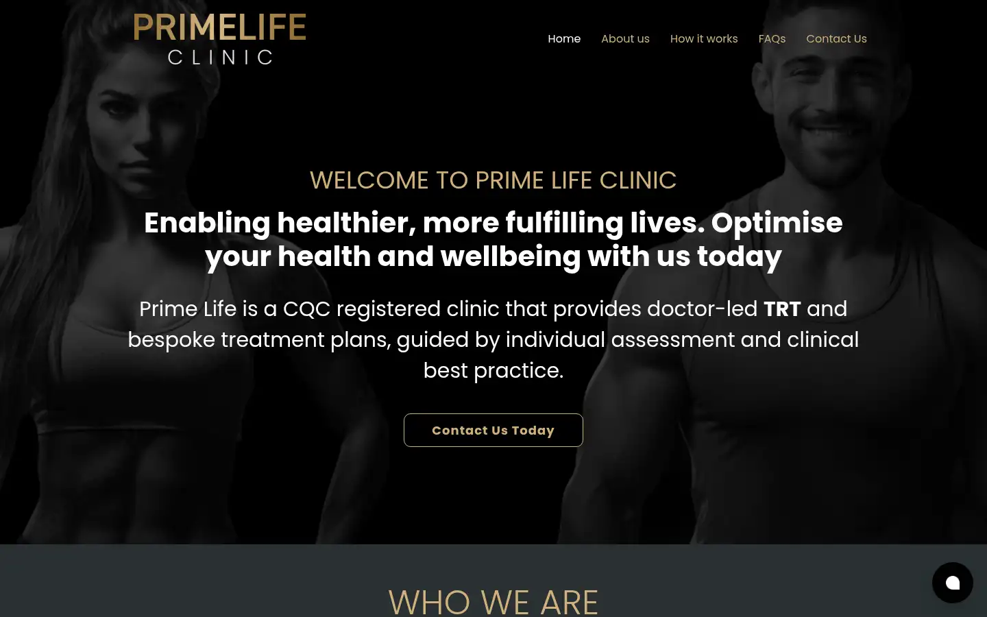 Screenshot of primelifeclinic.com