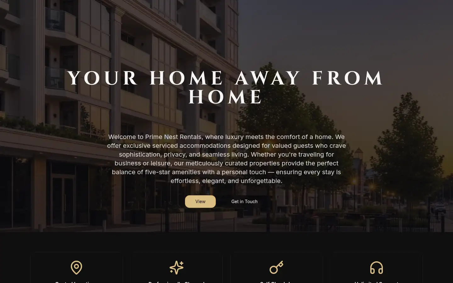 Screenshot of primenestrentals.co.uk