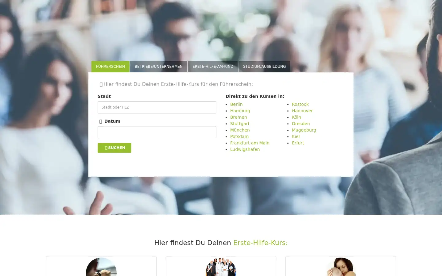 Screenshot of primeros.de