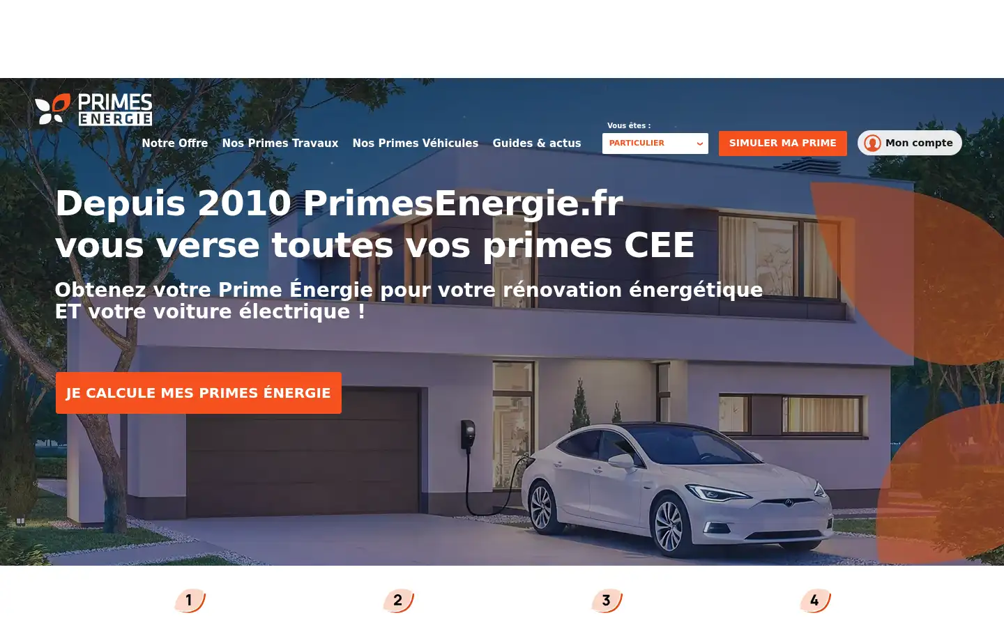 Screenshot of primesenergie.fr