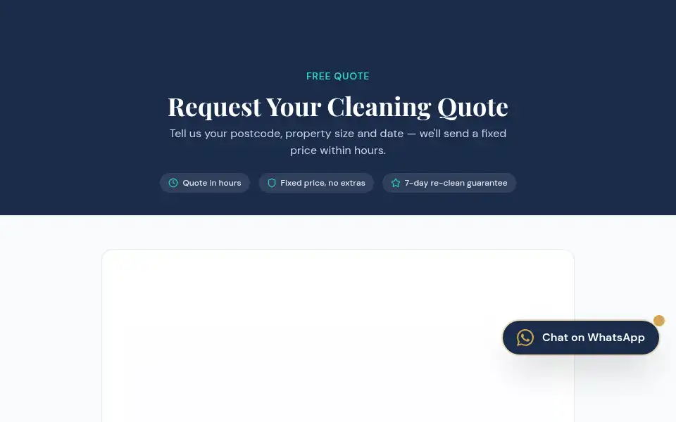 Screenshot of primetenancycleaning.com