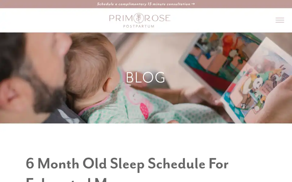 Screenshot of primrosepostpartum.com