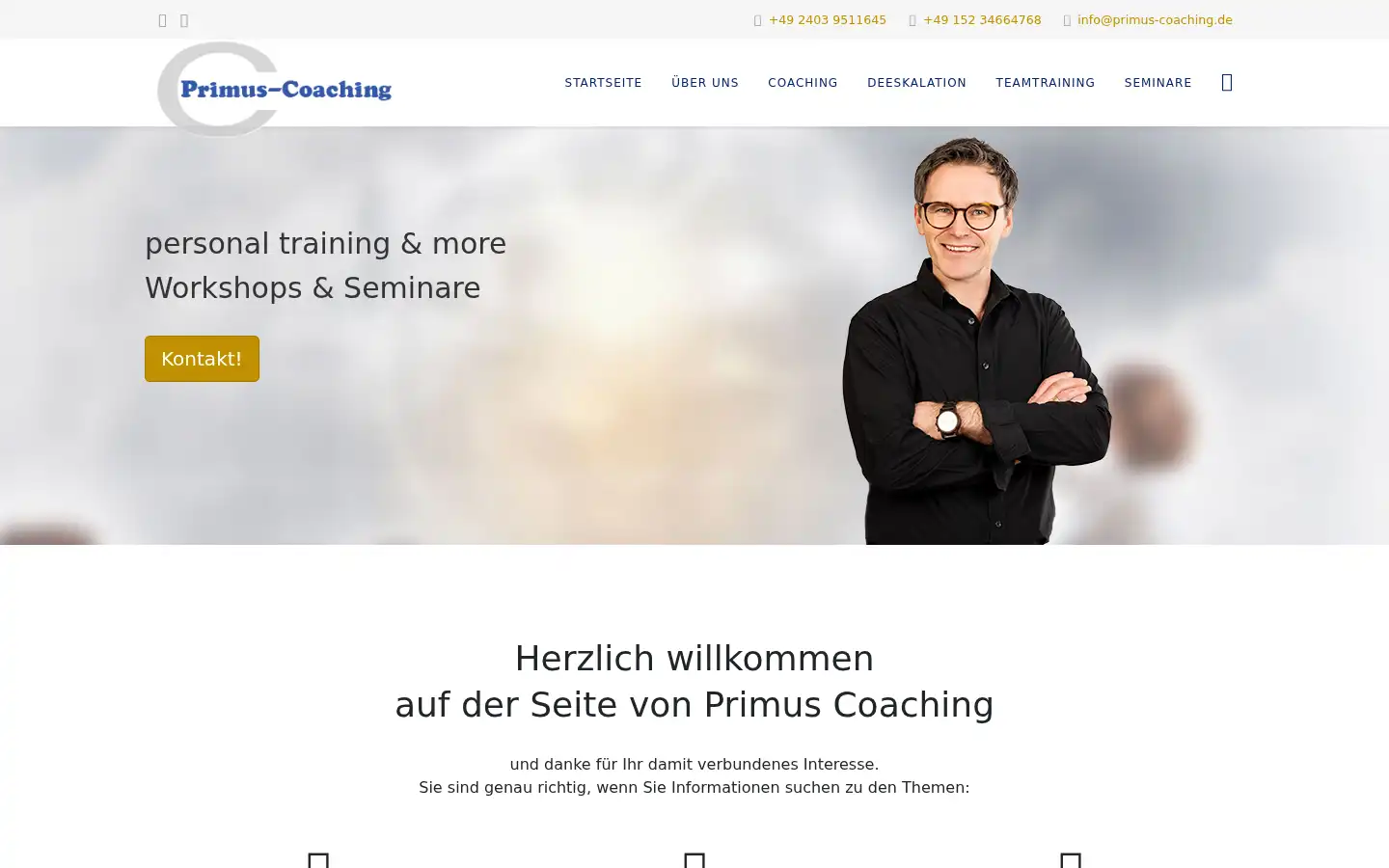 Screenshot of primus-coaching.de