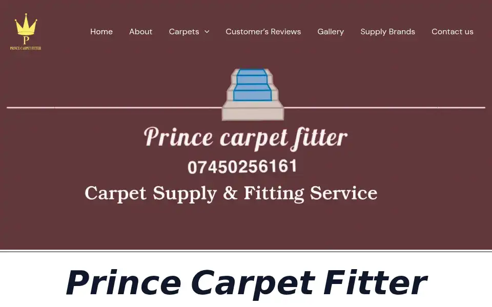 Screenshot of princecarpetfitter.co.uk