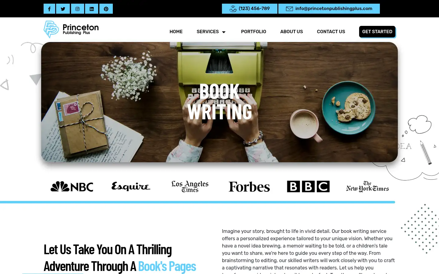 Screenshot of princetonpublishingplus.com