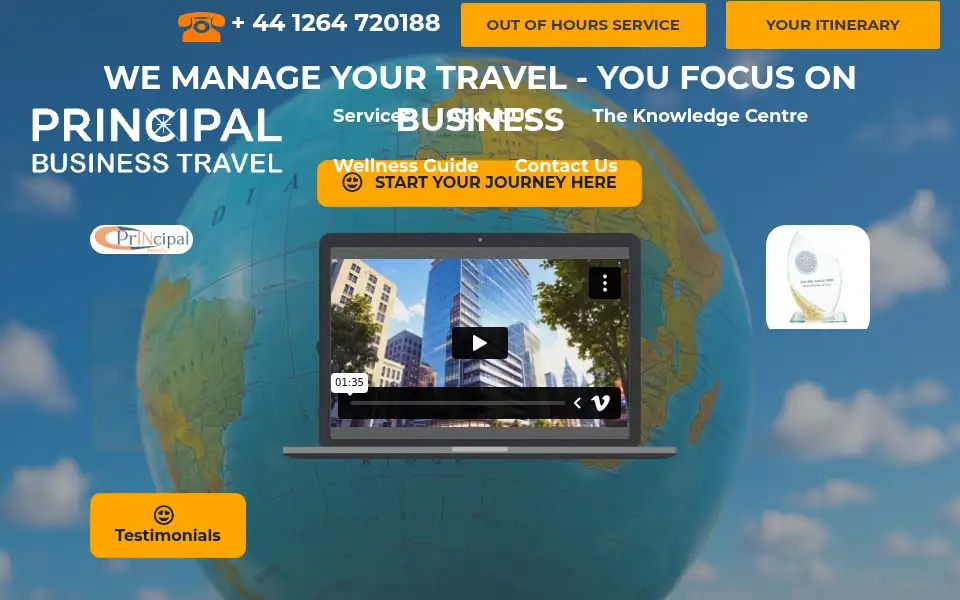 Screenshot of principaltravel.co.uk
