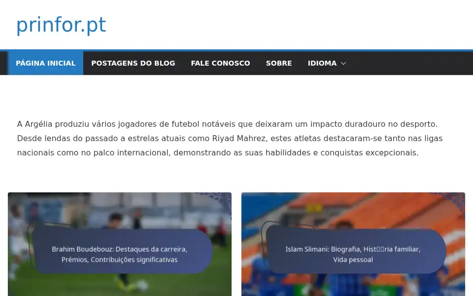 Screenshot of prinfor.pt