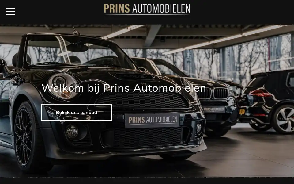 Screenshot of prinsautomobielen.nl