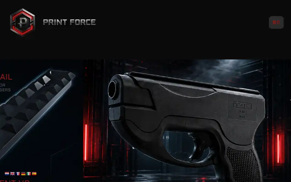 Screenshot of print-force.nl