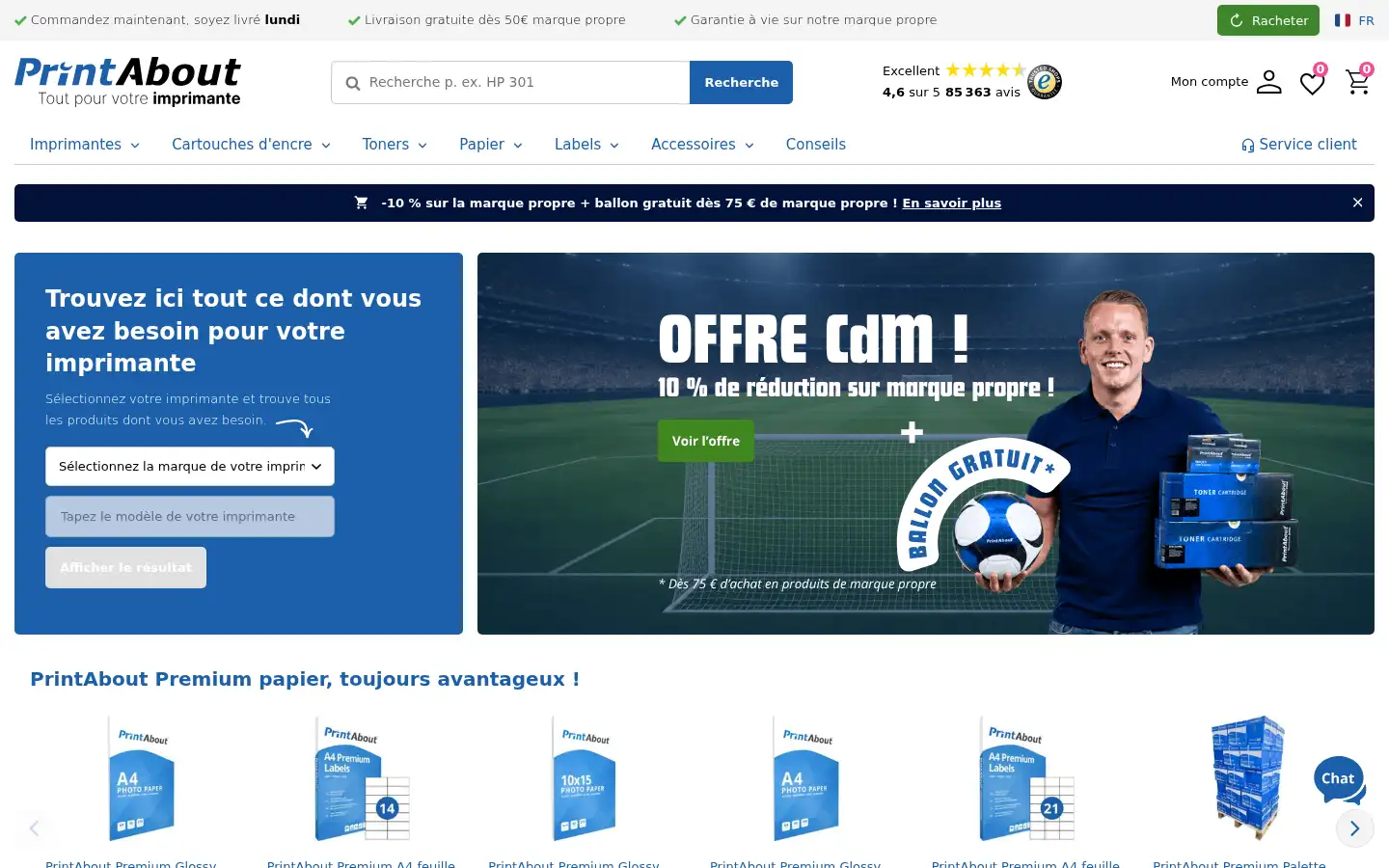 Screenshot of printabout.fr