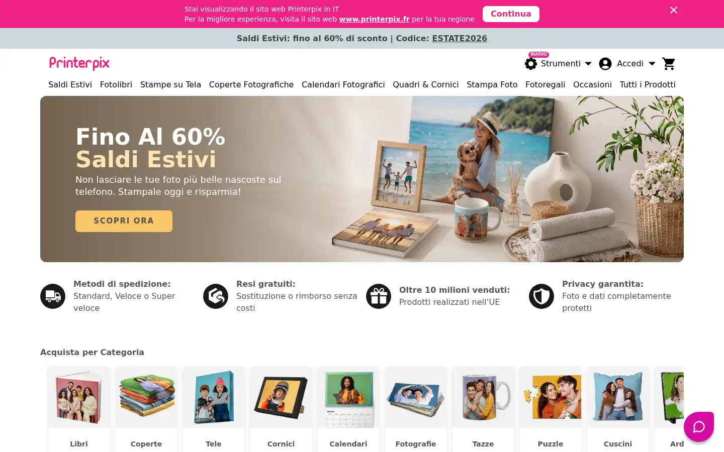 Screenshot of printerpix.it