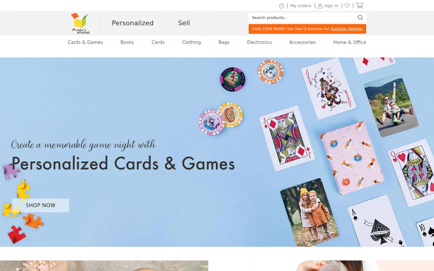 Screenshot of printerstudio.com