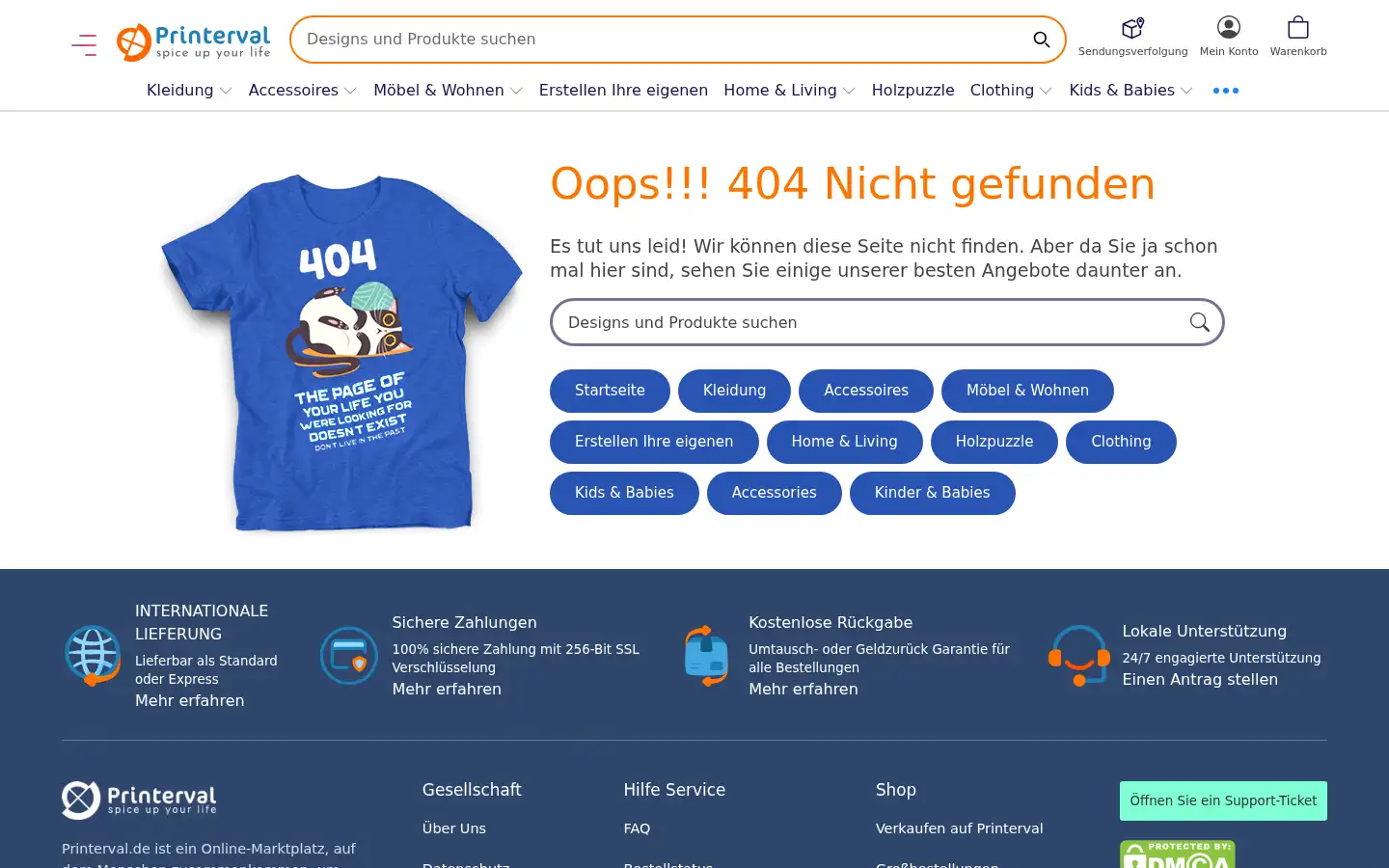 Screenshot of printerval.de
