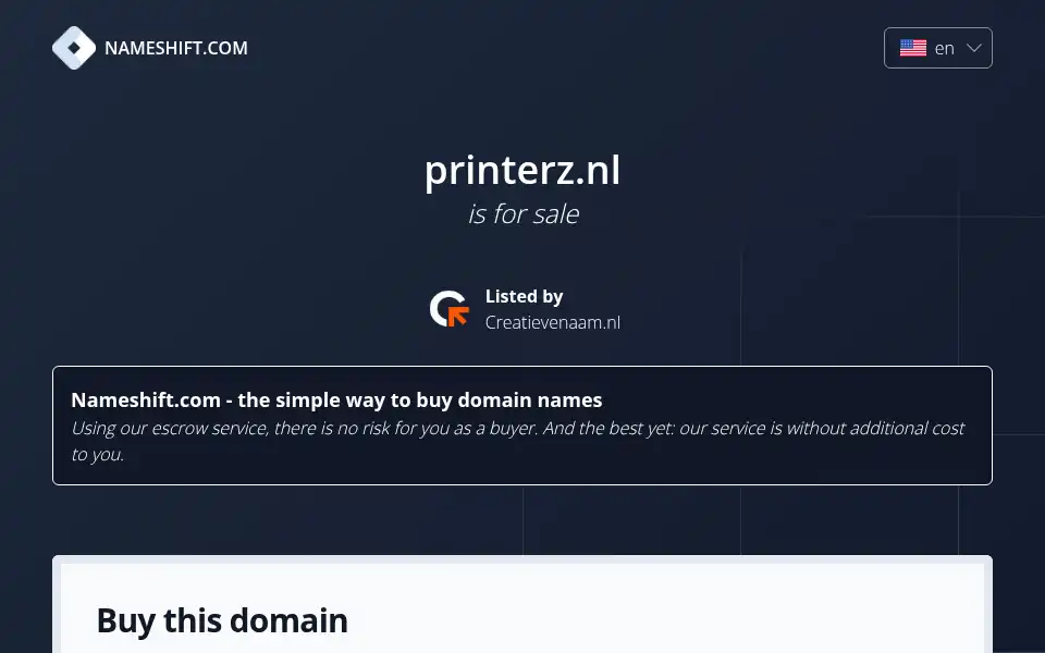 Screenshot of printerz.nl
