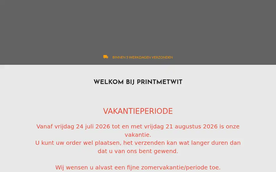 Screenshot of printmetwit.nl