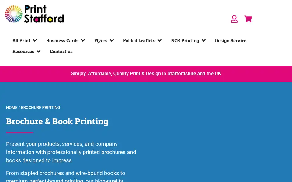Screenshot of printstafford.com