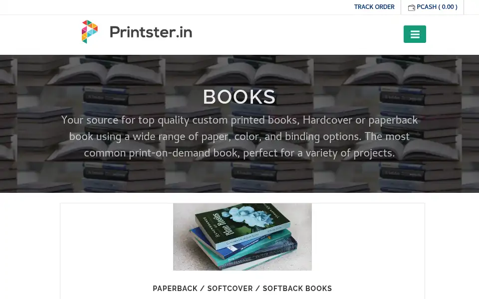 Screenshot of printster.in