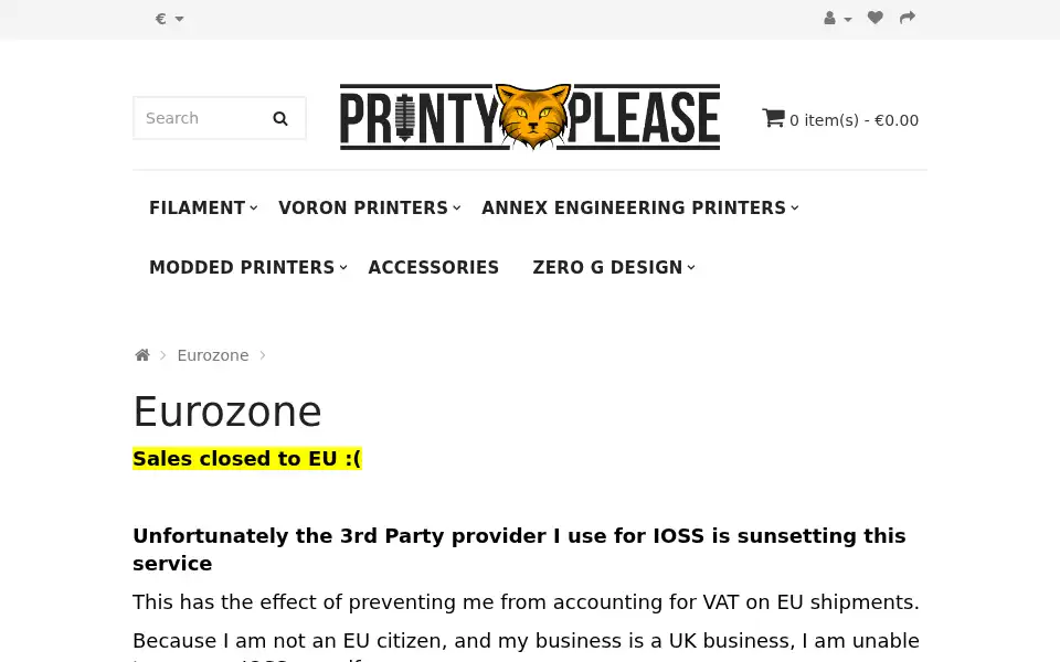 Screenshot of printyplease.uk