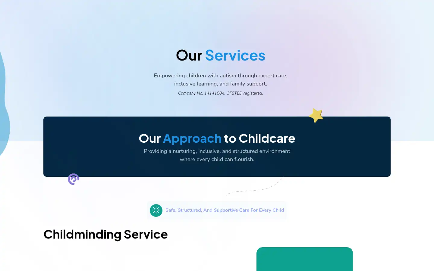 Screenshot of pristinechildcare.co.uk