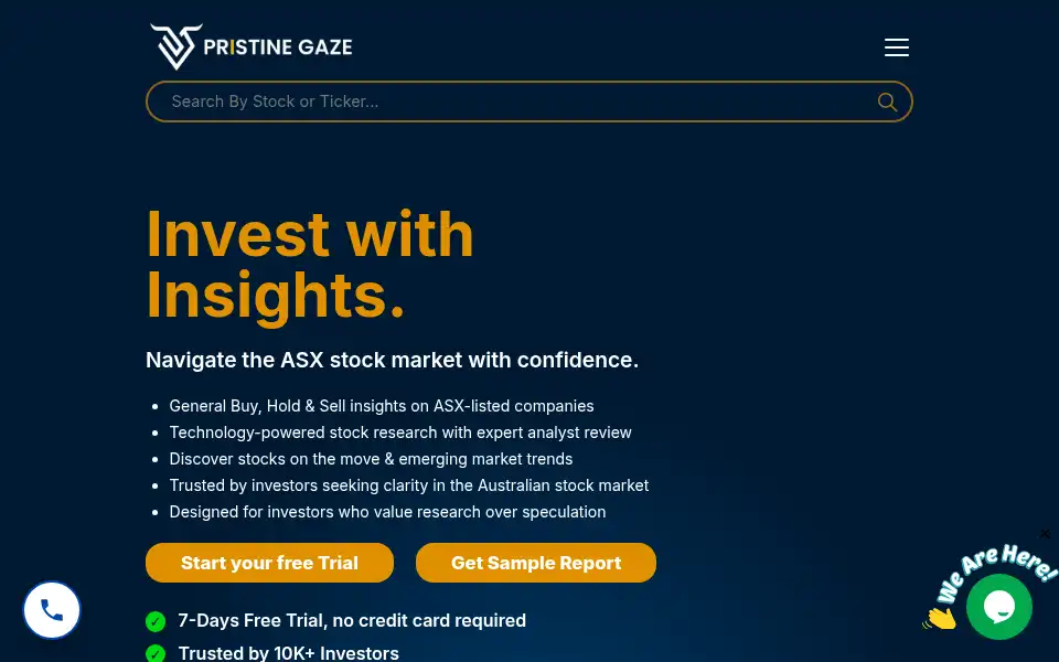 Screenshot of pristinegaze.com.au