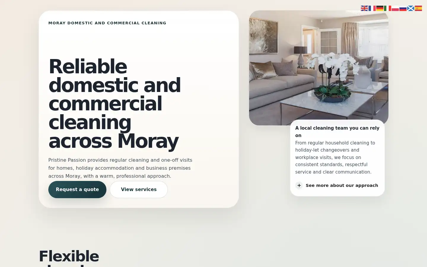 Screenshot of pristinepassion.co.uk