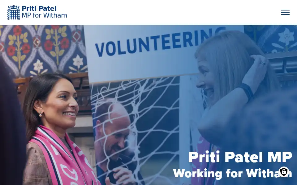 Screenshot of priti4witham.co.uk