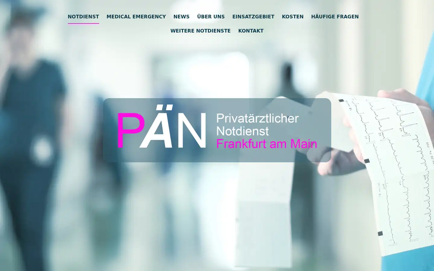 Screenshot of privataerztlicher-notdienst-frankfurt.de