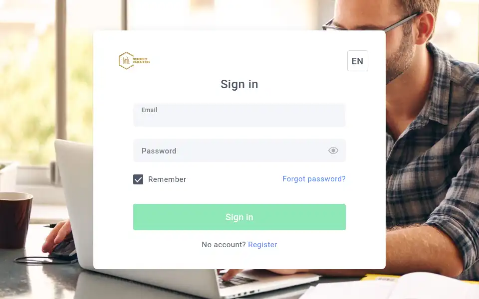 Screenshot of private.aspiredinvesting.com
