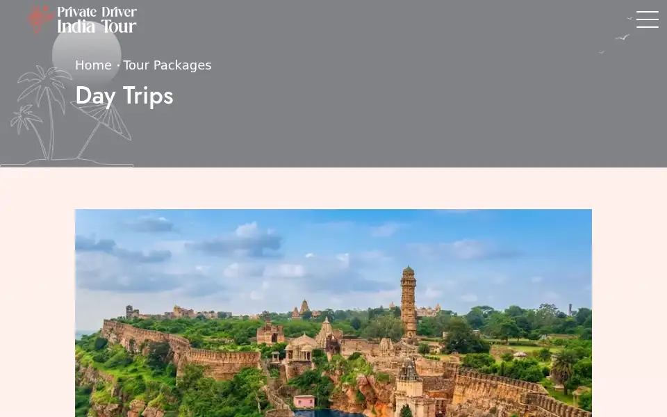 Screenshot of privatedriverindiatour.com