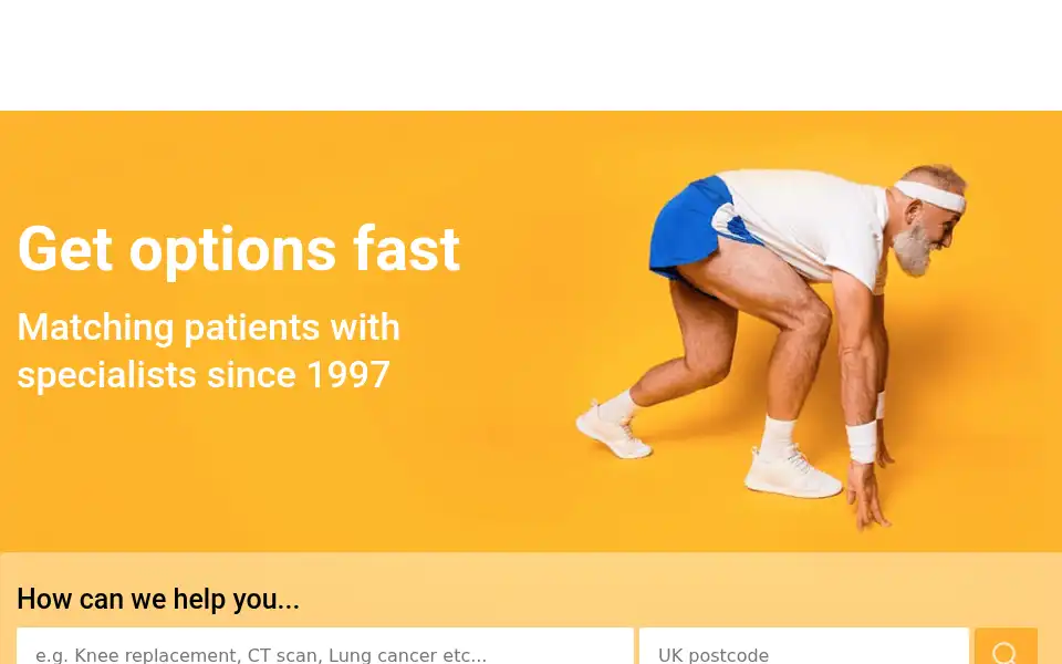 Screenshot of privatehealth.co.uk
