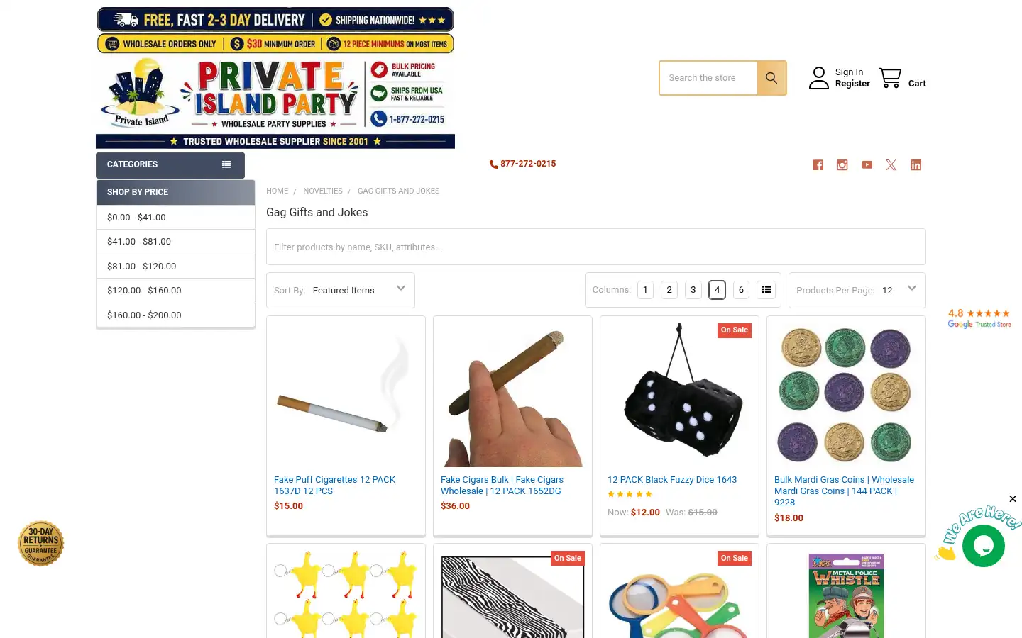 Screenshot of privateislandparty.com