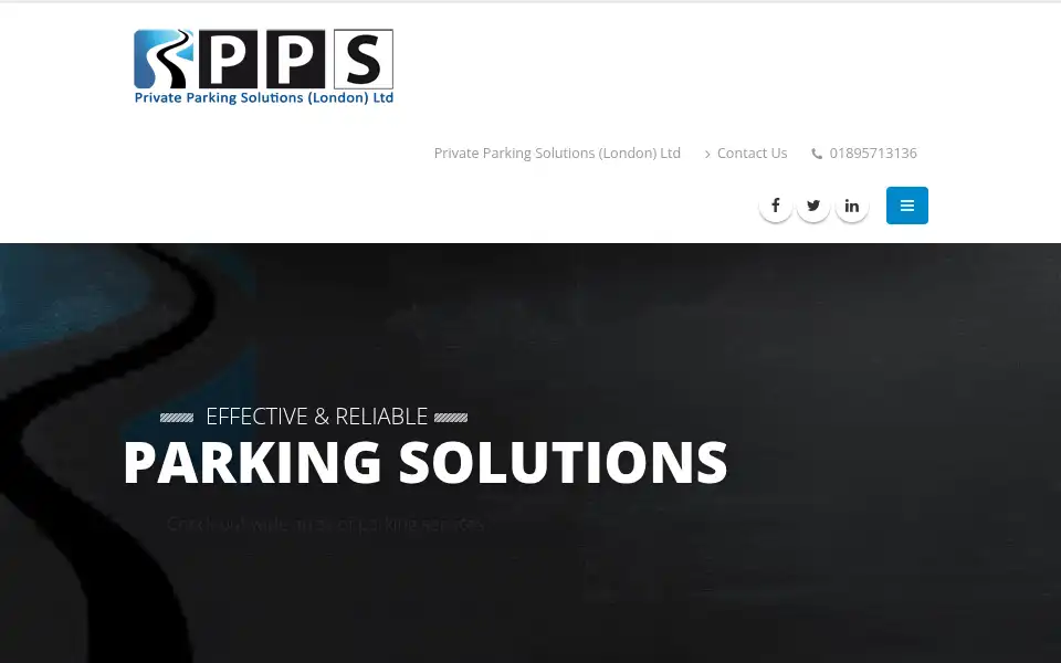 Screenshot of privateparkingsolutions.com