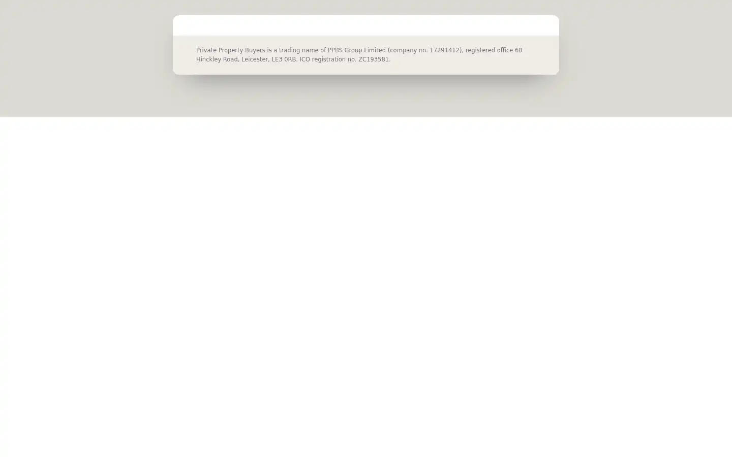 Screenshot of privatepropertybuyers.uk