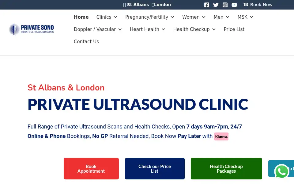 Screenshot of privatesono.com