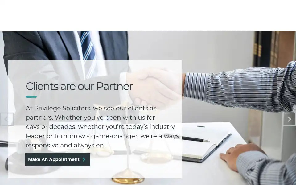 Screenshot of privilegesolicitors.com