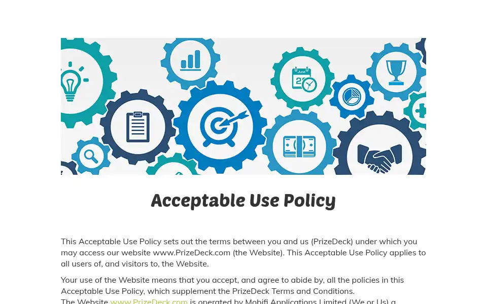 Screenshot of prizedeck.com