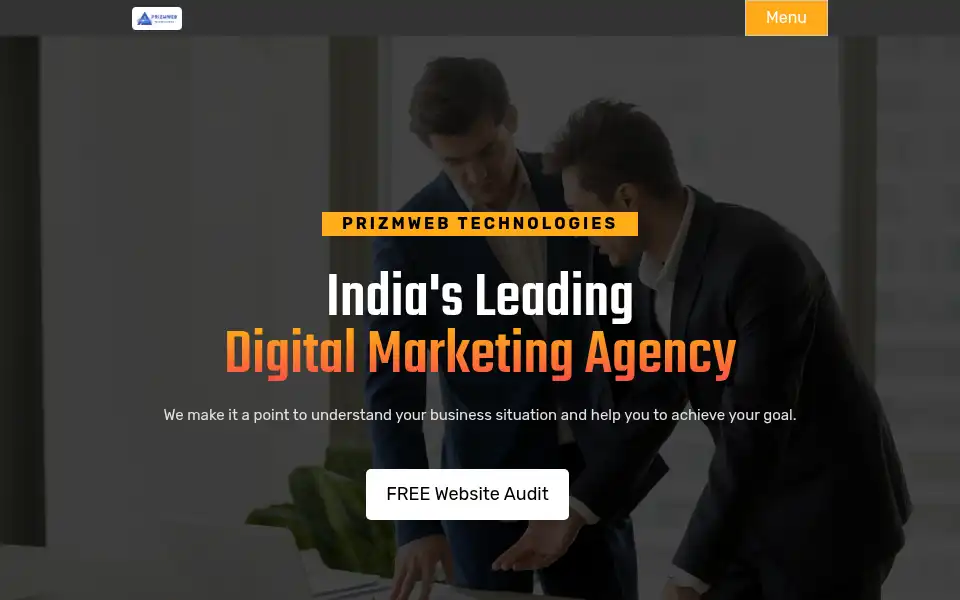 Screenshot of prizmweb.com