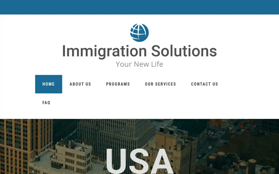 Screenshot of pro-immigration.email