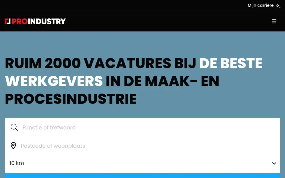 Screenshot of pro-industry.nl