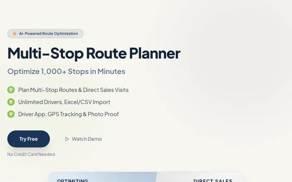 Screenshot of pro-routes.com