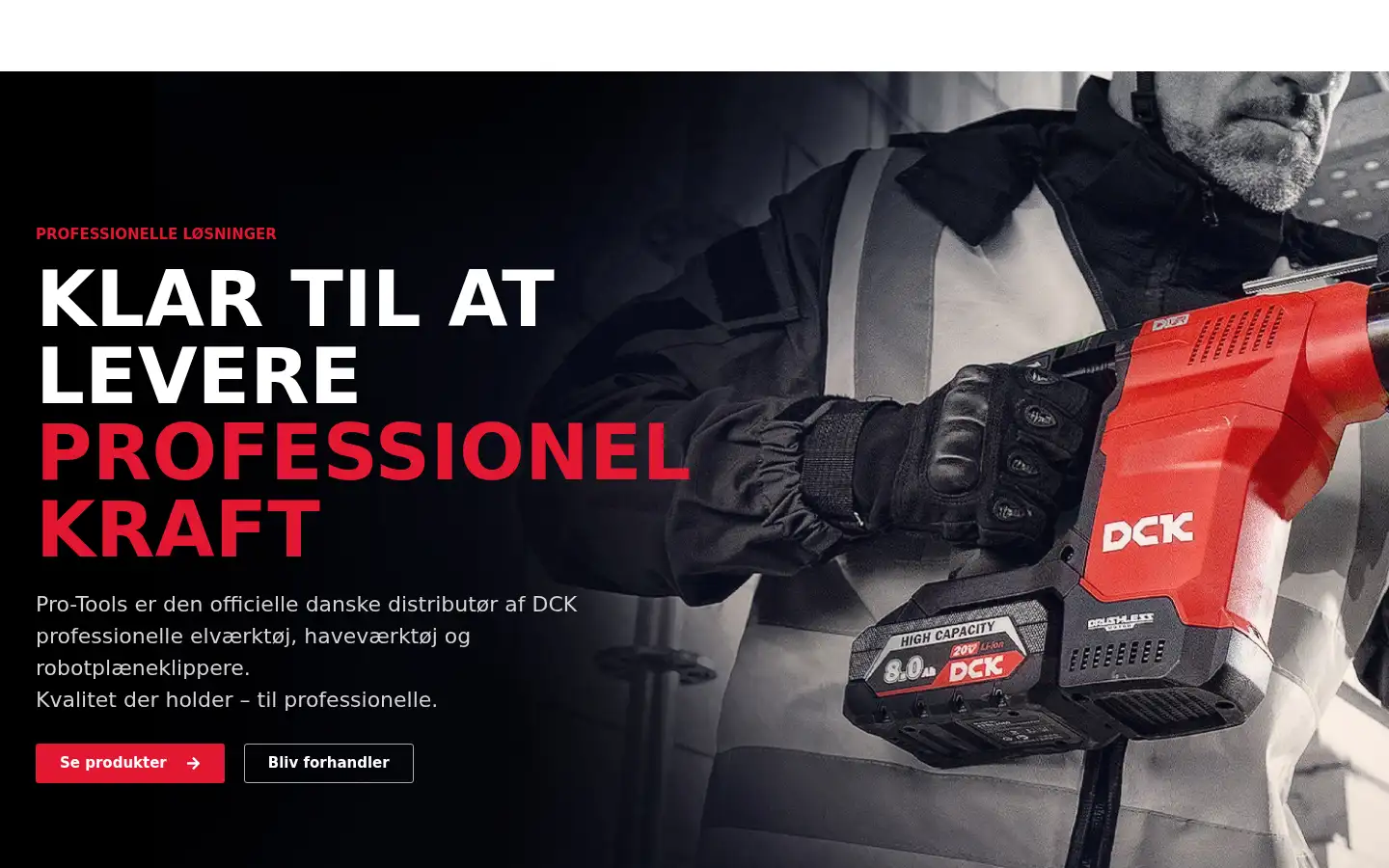 Screenshot of pro-tools.dk