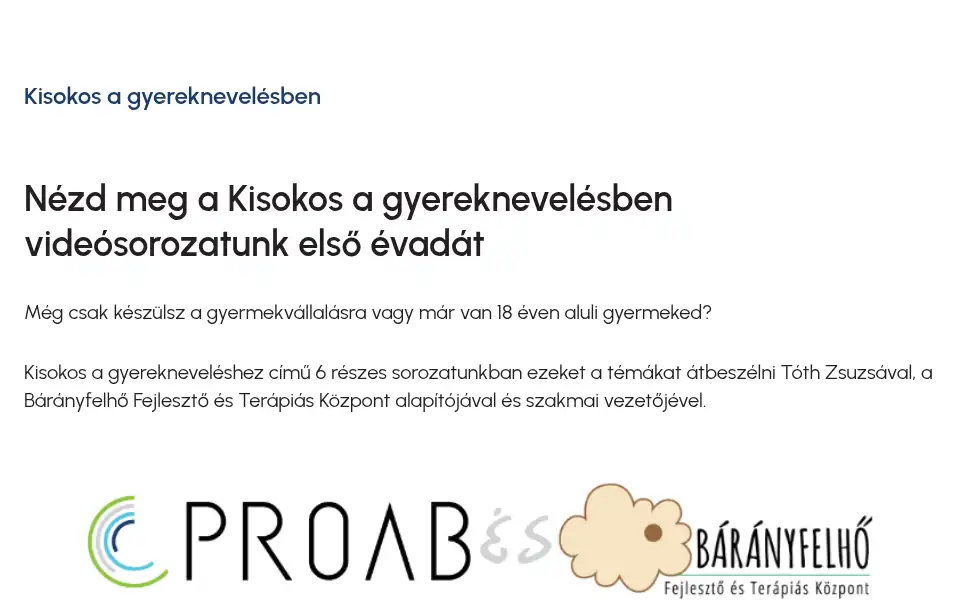 Screenshot of proab.hu