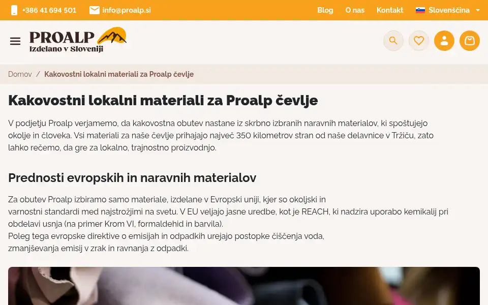 Screenshot of proalp.si