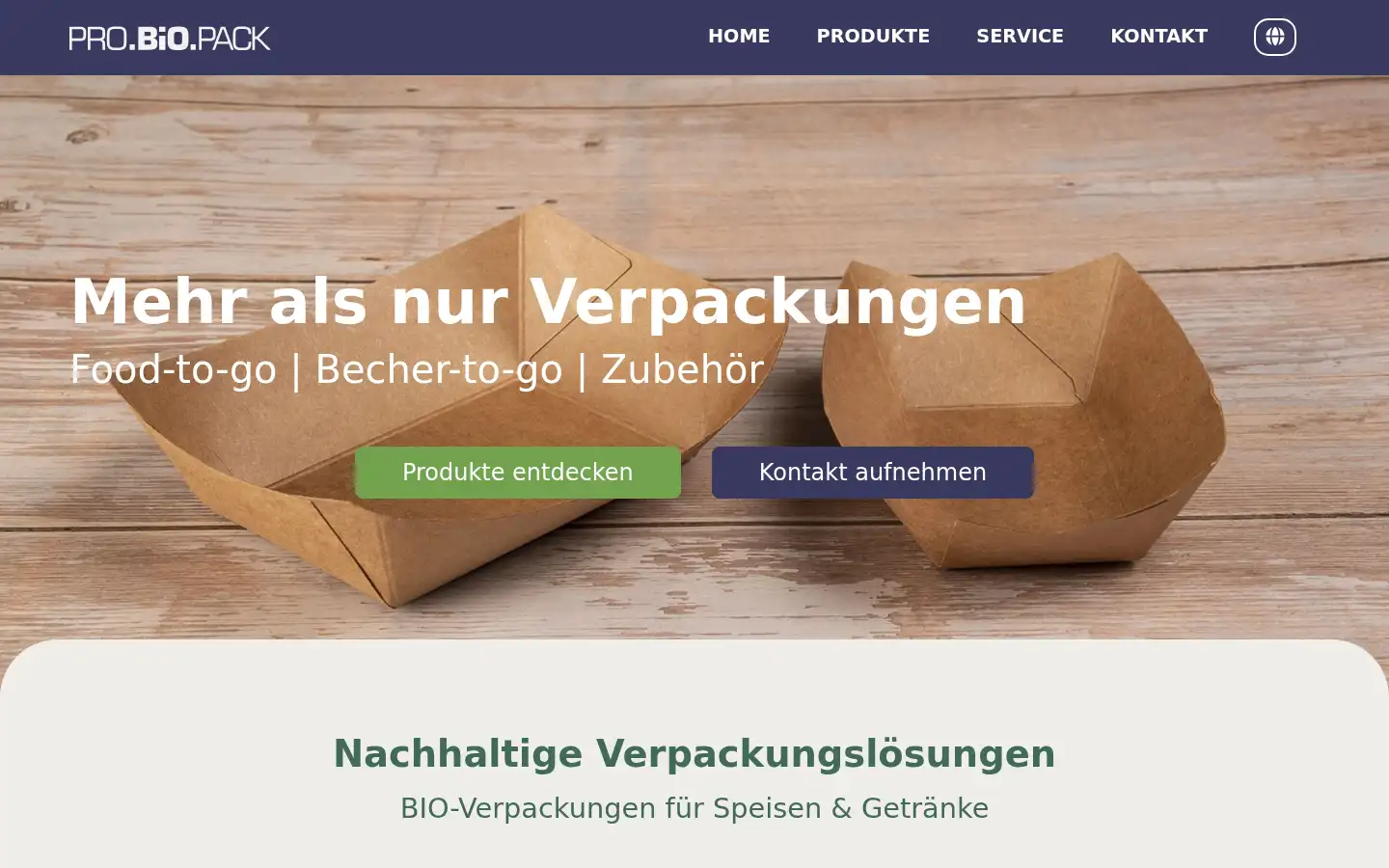 Screenshot of probiopack.eu
