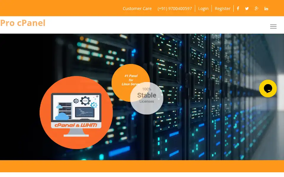 Screenshot of procpanel.com