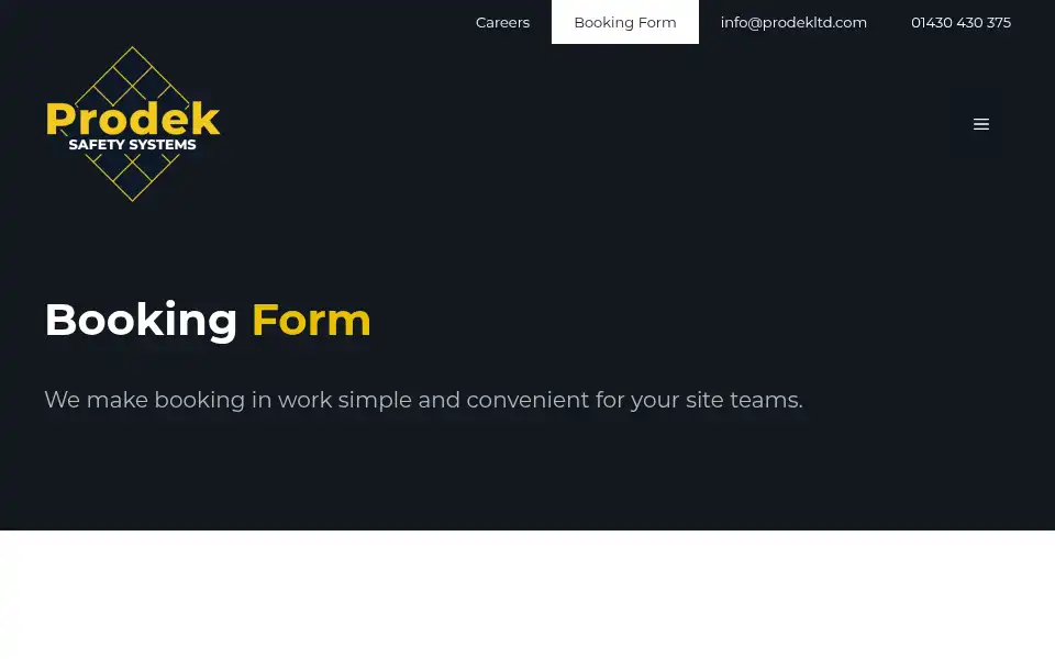 Screenshot of prodekltd.com