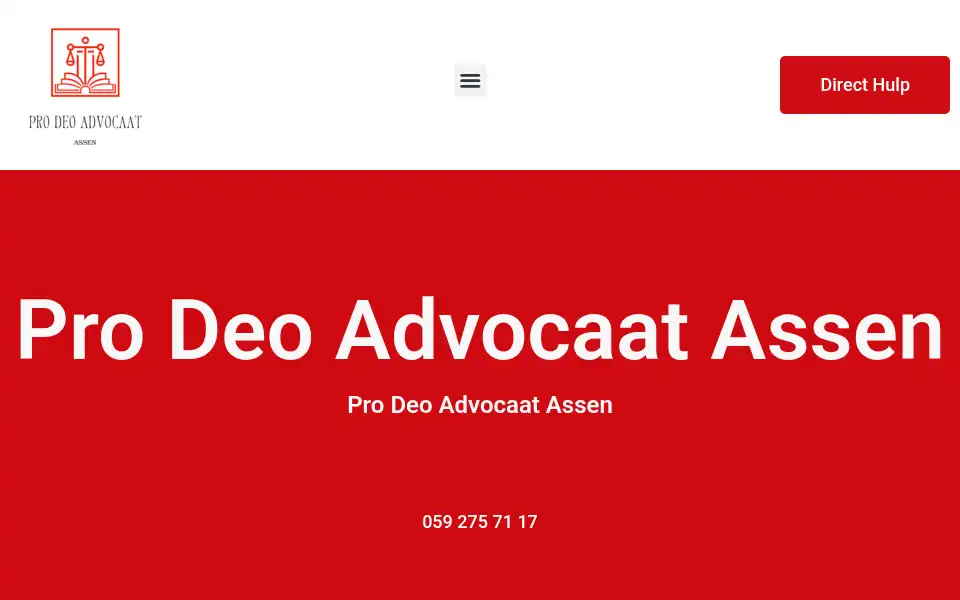 Screenshot of prodeoadvocaatassen.com