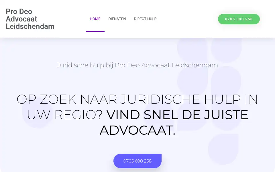 Screenshot of prodeoadvocaatleidschendam.com